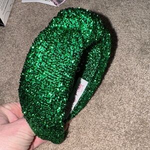 Cheeky Plum Green Sparkly Headband